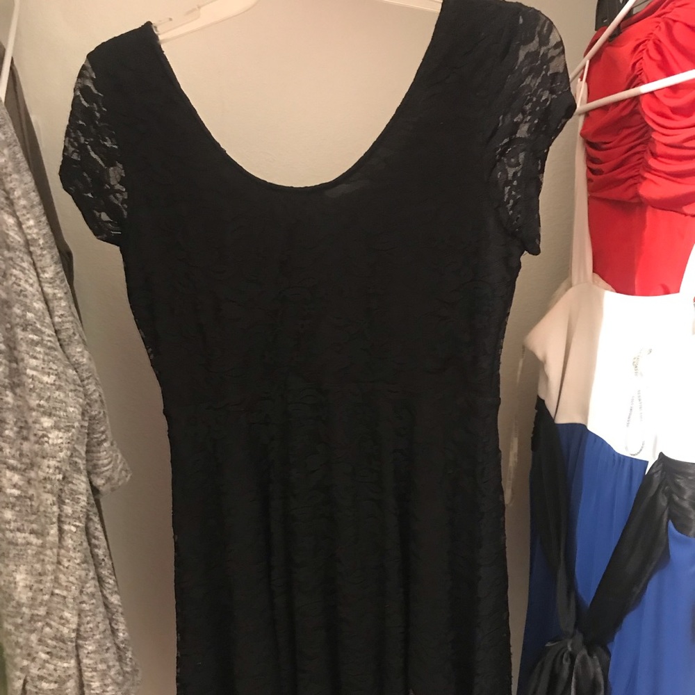 Mini black dress